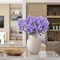 Purple Silk Flowers 4 Bundles Artificial Flowers 24.8" Long Stem Summer Potted Plants Artificial Flowers for Tall Vase Purple Fake Summer Flowers for Faux Flowers Arrangements Home Party Decor